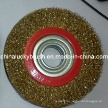 6 pulgadas de bronce recubierto Circulare rueda cepillo (YY-074)